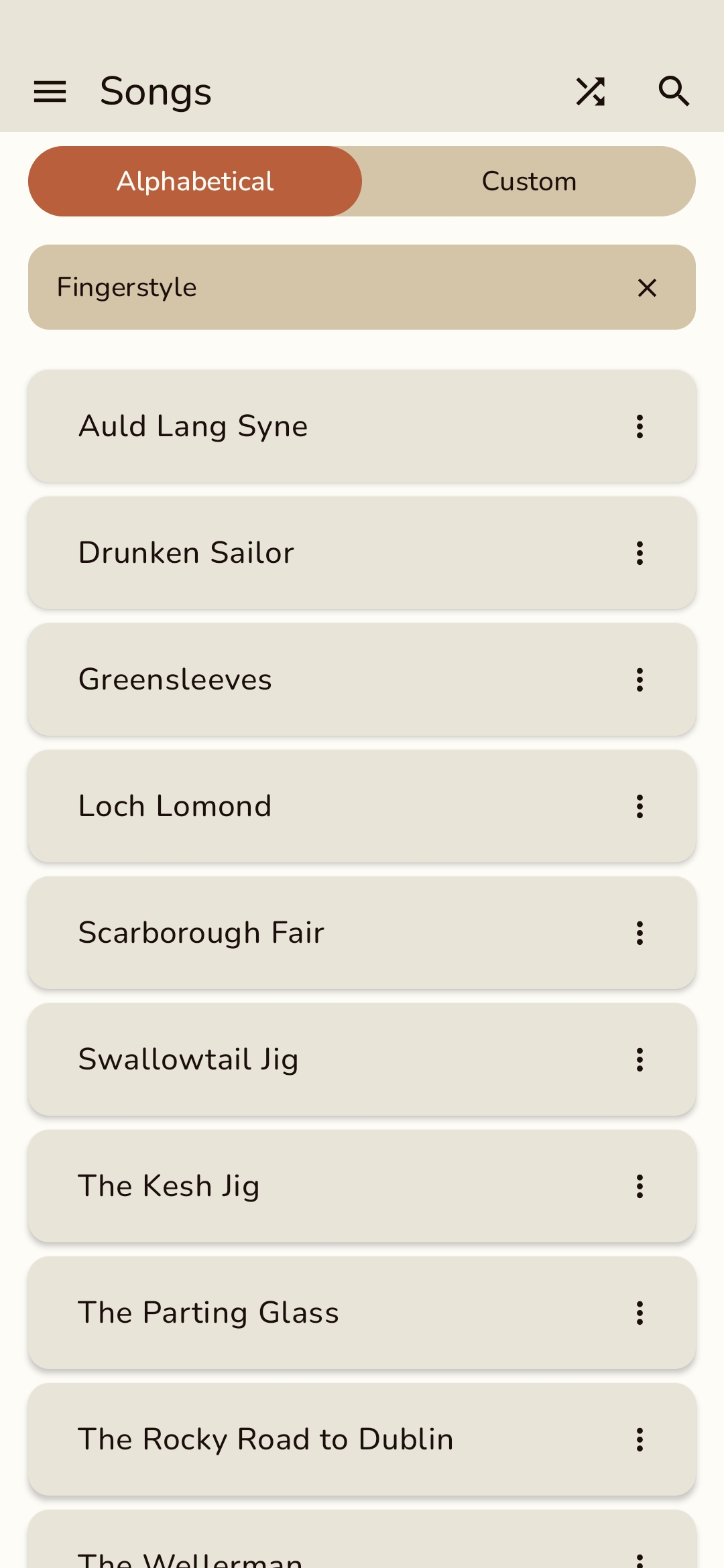PDF songbook screenshot in Ukulele Pouch